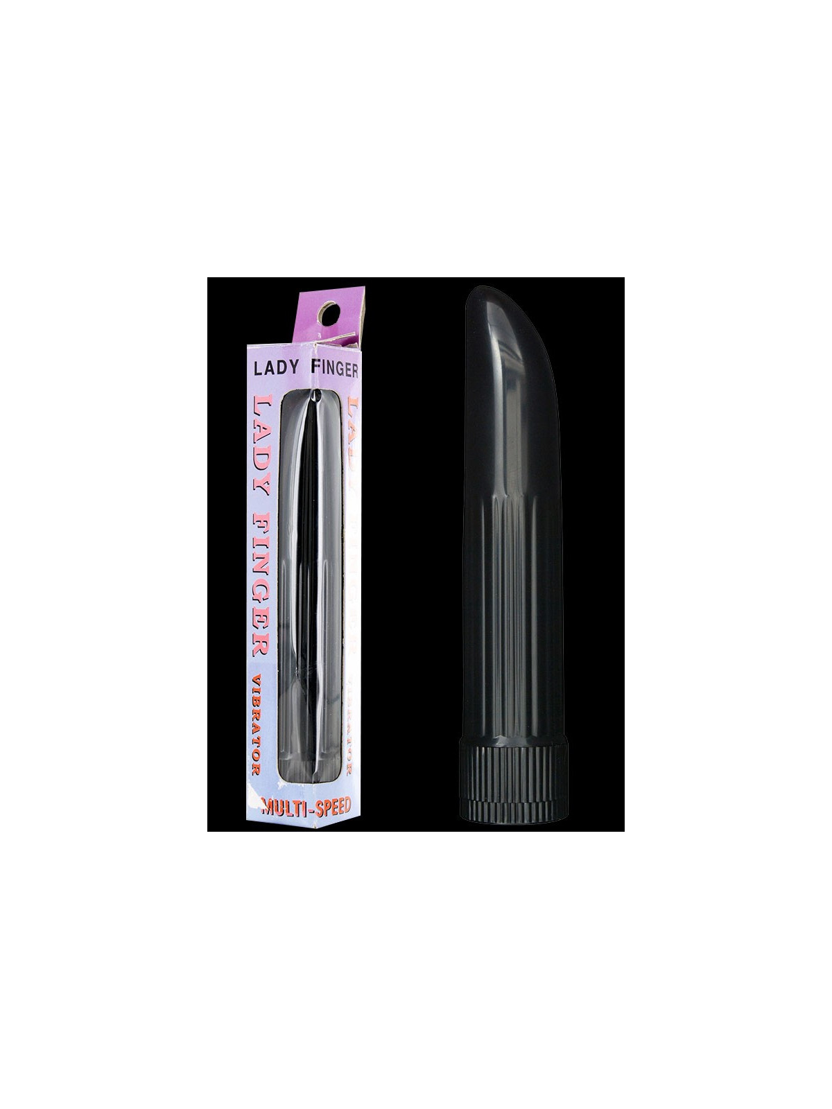 Vibromasseur noir Lady Finger