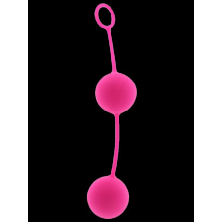 Boules de Geisha en silicone rose
