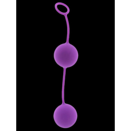 Boules de Geisha en silicone pourpre