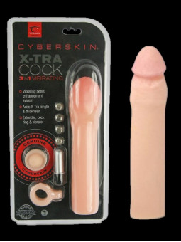 Gaine vibrante en Cyberskin haut de gamme