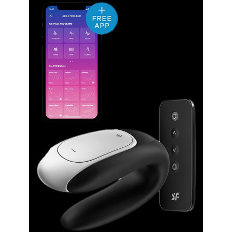 Vibromasseur USB Connecté  Double Fun Noir