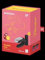 Vibromasseur USB Connecté  Double Fun Noir