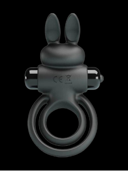 Cockring Vibrant Double Pénis Ring III Black Pretty Love