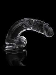 Gode Ventouse avec Testicules transparent 7.5" Lovetoy