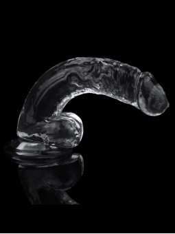 Gode Ventouse avec Testicules transparent 7.5" Lovetoy