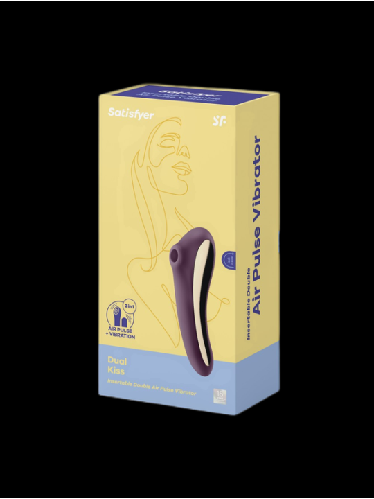 Satisfyer Dual Kiss Vin rouge