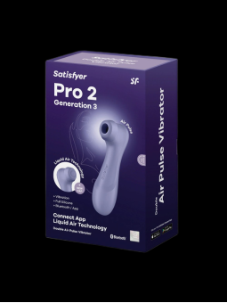 Satisfyer Pro 2 Generation 3 with Liquid Air lilac Bluetooth/App