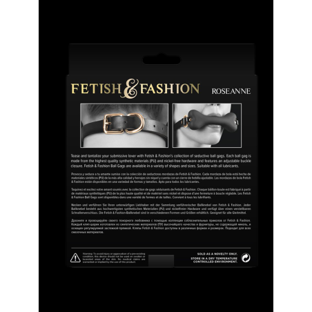 Fetish  et  Fashion - Roseanne Muselière Noire NS Toys