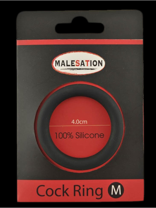Malesation Silicone Cock Ring Black M
