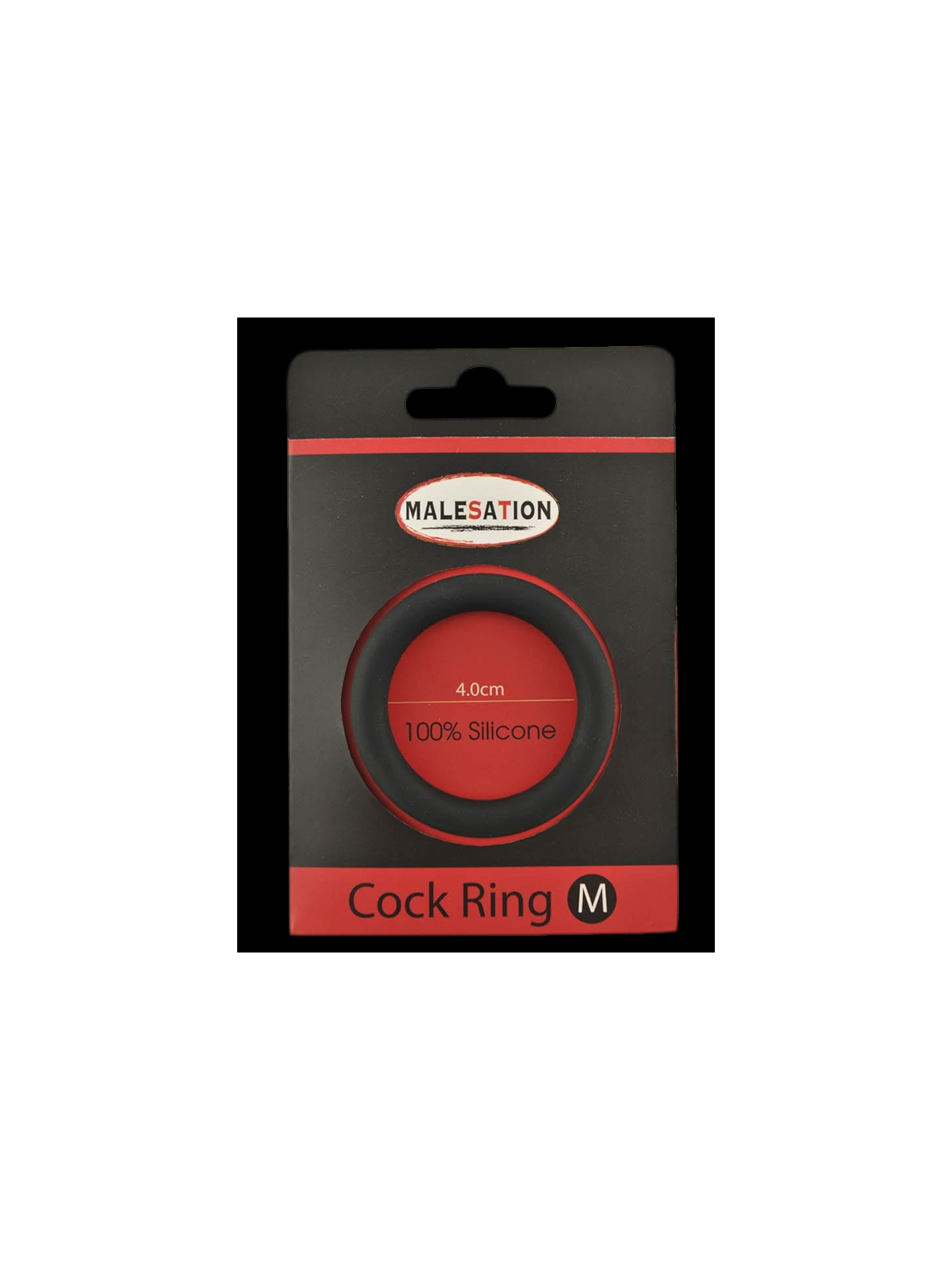 Malesation Silicone Cock Ring Black M