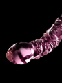 Double Gode en verre Rose Icicles n° 55