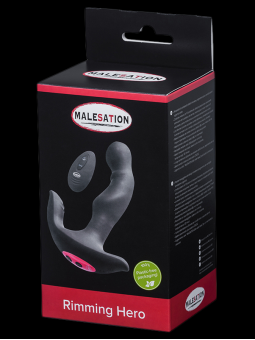MALESATION Rimming Hero Masseur de prostate 16,8cm 10 fonctions vibration
