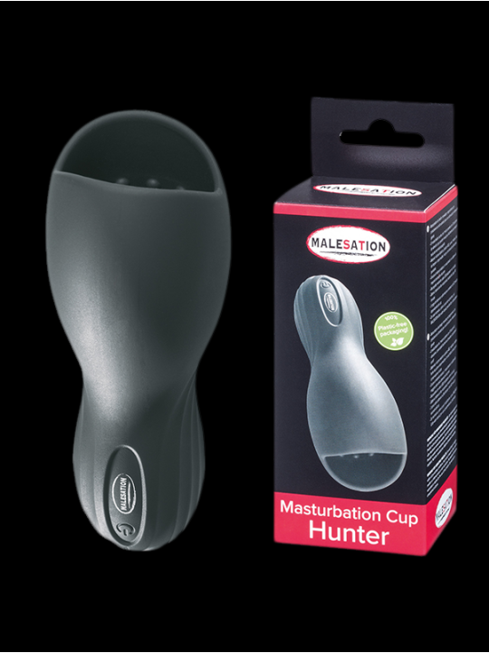 MALESATION Masturbation Cup Hunter Masturbateur vibrant