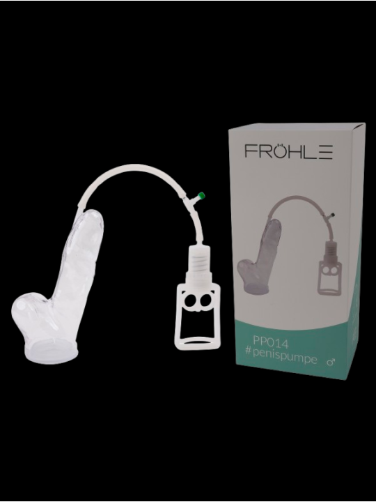 Pompe à pénis avec pénis dans le cylindre FROHLE