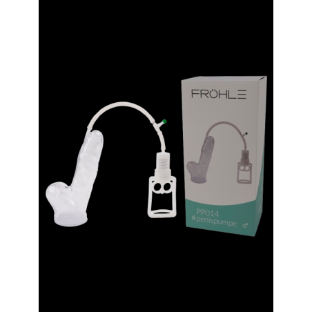 Pompe à pénis avec pénis dans le cylindre FROHLE