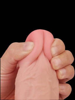 Gode ventouse avec testicules Slinding Skin 9 LOVETOY