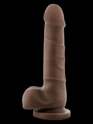 Gode ventouse avec testicules Basic Up 7.75 DR SKIN 14x3.5cm.