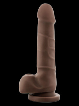 Gode ventouse avec testicules Basic Up 7.75 DR SKIN 14x3.5cm.