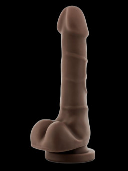 Gode ventouse avec testicules Basic Up 7.75 DR SKIN 14x3.5cm.