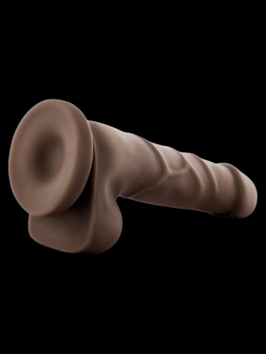 Gode ventouse avec testicules Basic Up 7.75 DR SKIN 14x3.5cm.