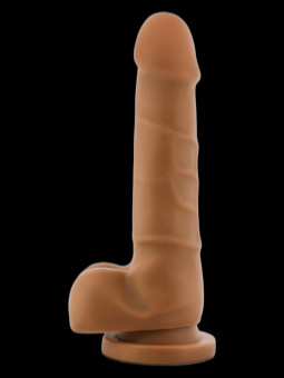 Gode ventouse avec testicules Base Up 7.75 DR SKIN 14x3.5cm