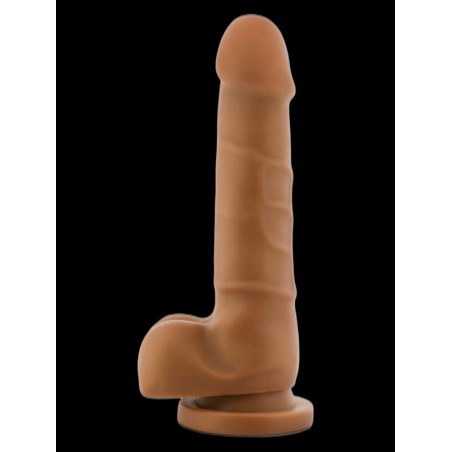 Gode ventouse avec testicules Base Up 7.75 DR SKIN 14x3.5cm