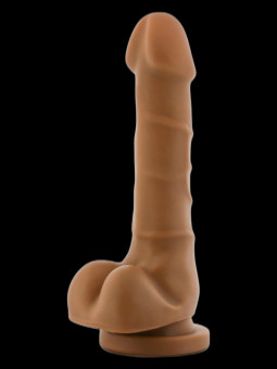 Gode ventouse avec testicules Base Up 7.75 DR SKIN 14x3.5cm