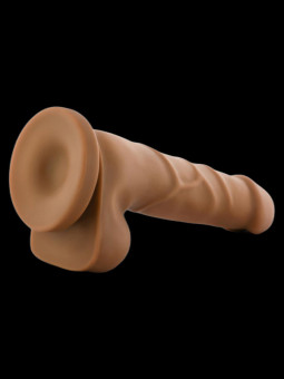 Gode ventouse avec testicules Base Up 7.75 DR SKIN 14x3.5cm