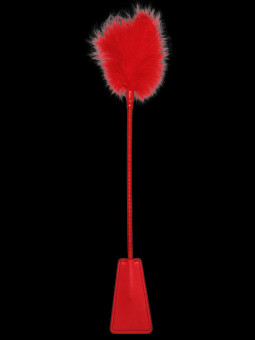 Cravache et Plumeau Rouge 43cm OUCH