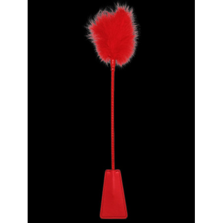 Cravache et Plumeau Rouge 43cm OUCH