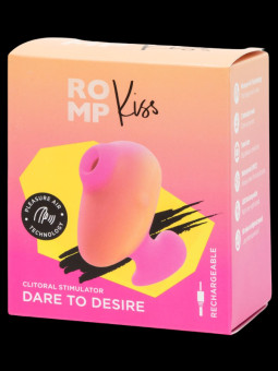 Stimulateur de clitoris Kiss Orange et Rose ROMP