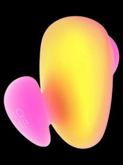 Stimulateur de clitoris Kiss Orange et Rose ROMP