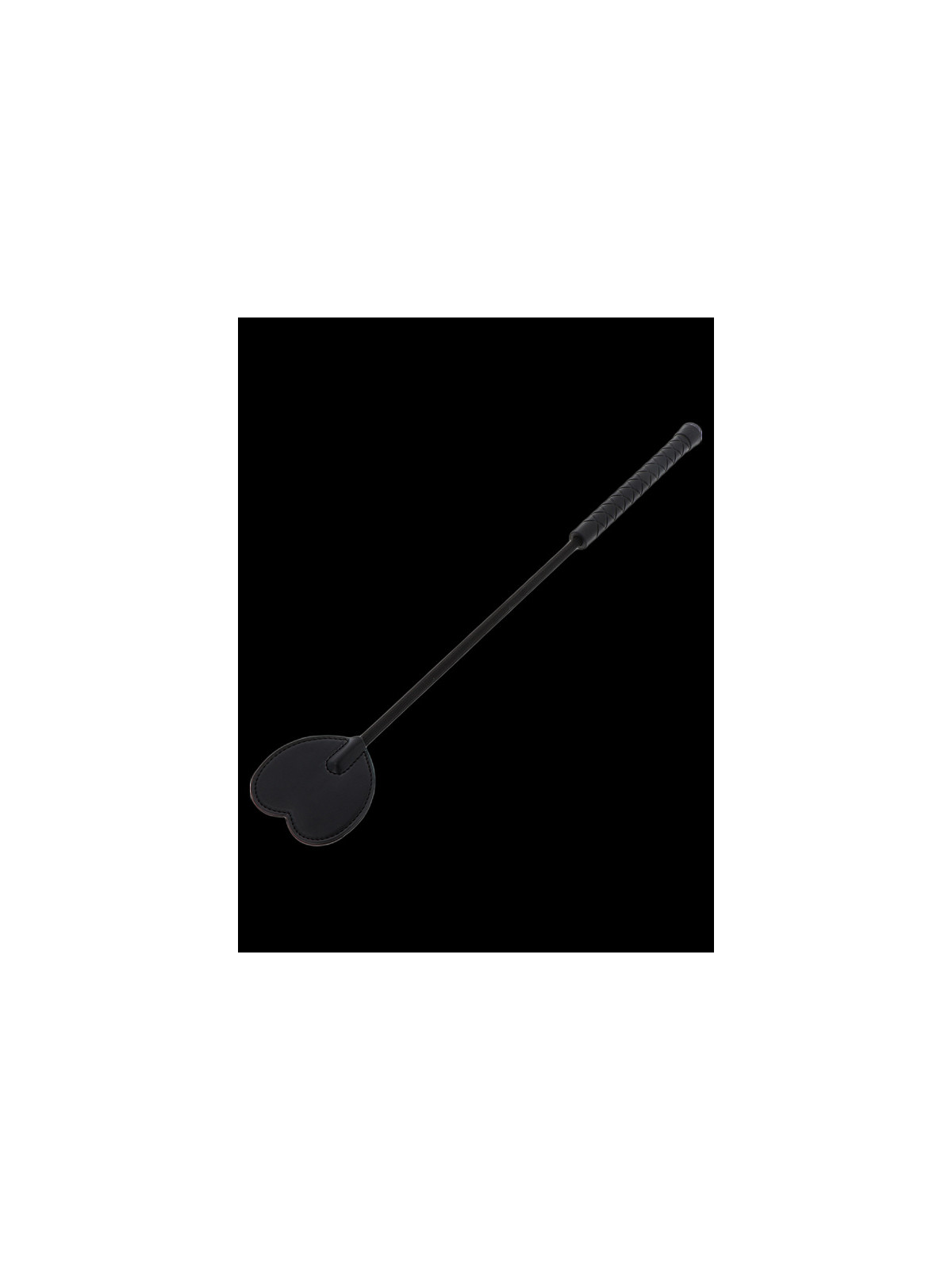 Cravache Black Heart Noir 44cm HIDDEN DESIRE